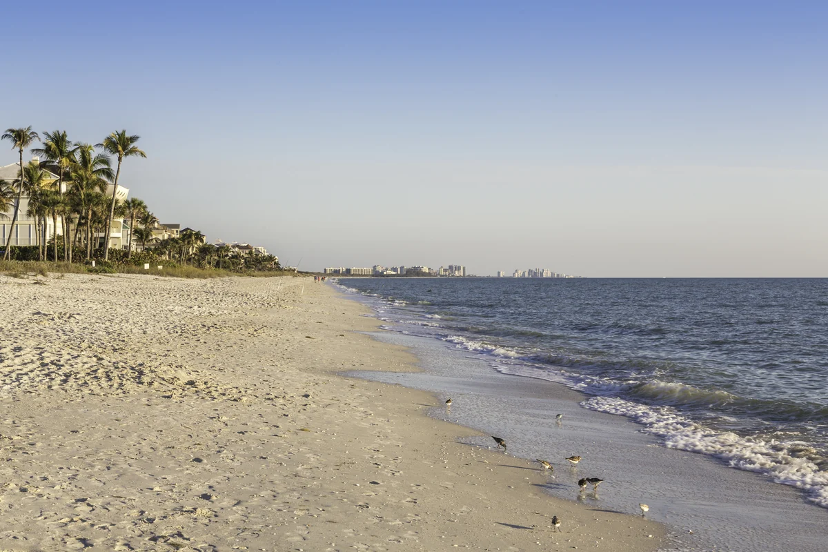 Costa de Naples, Florida. Imagem de contexto do destino, não do The Wager nem do resort.